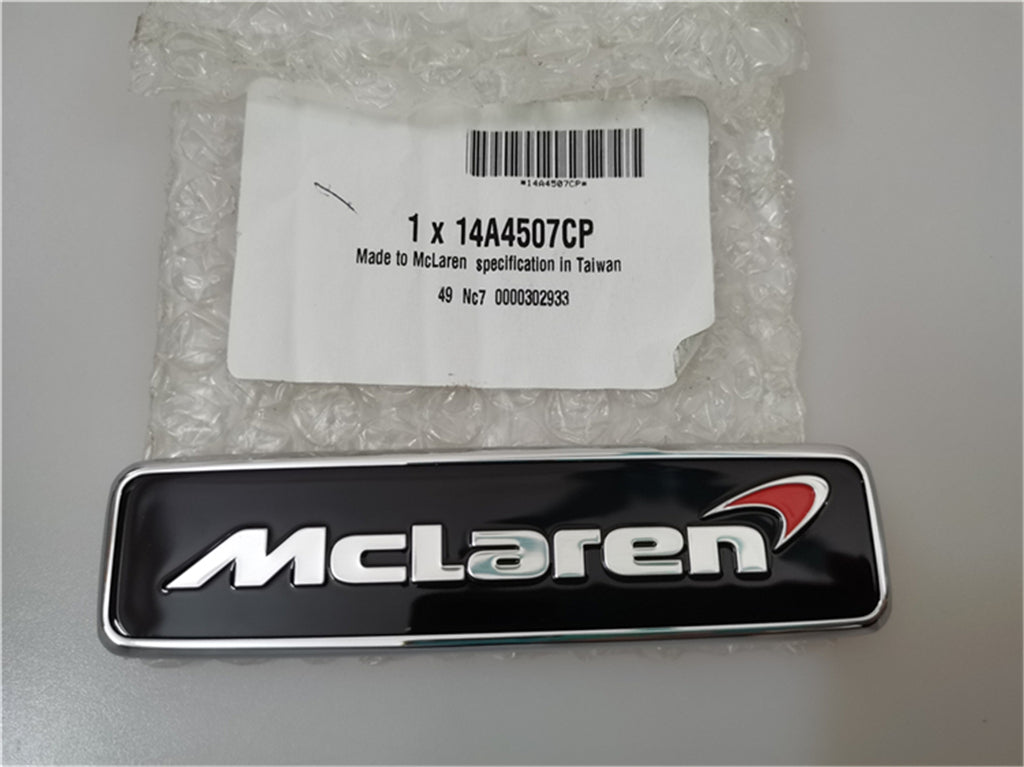 1XGenuine McLaren 720S GT Front Hood Chrome Emblem Badge 14A4507CP Factory