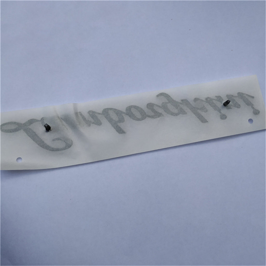 1X Lamborghini Gallardo Huracan Rear Script Emblem Glossy Black Italiaspares