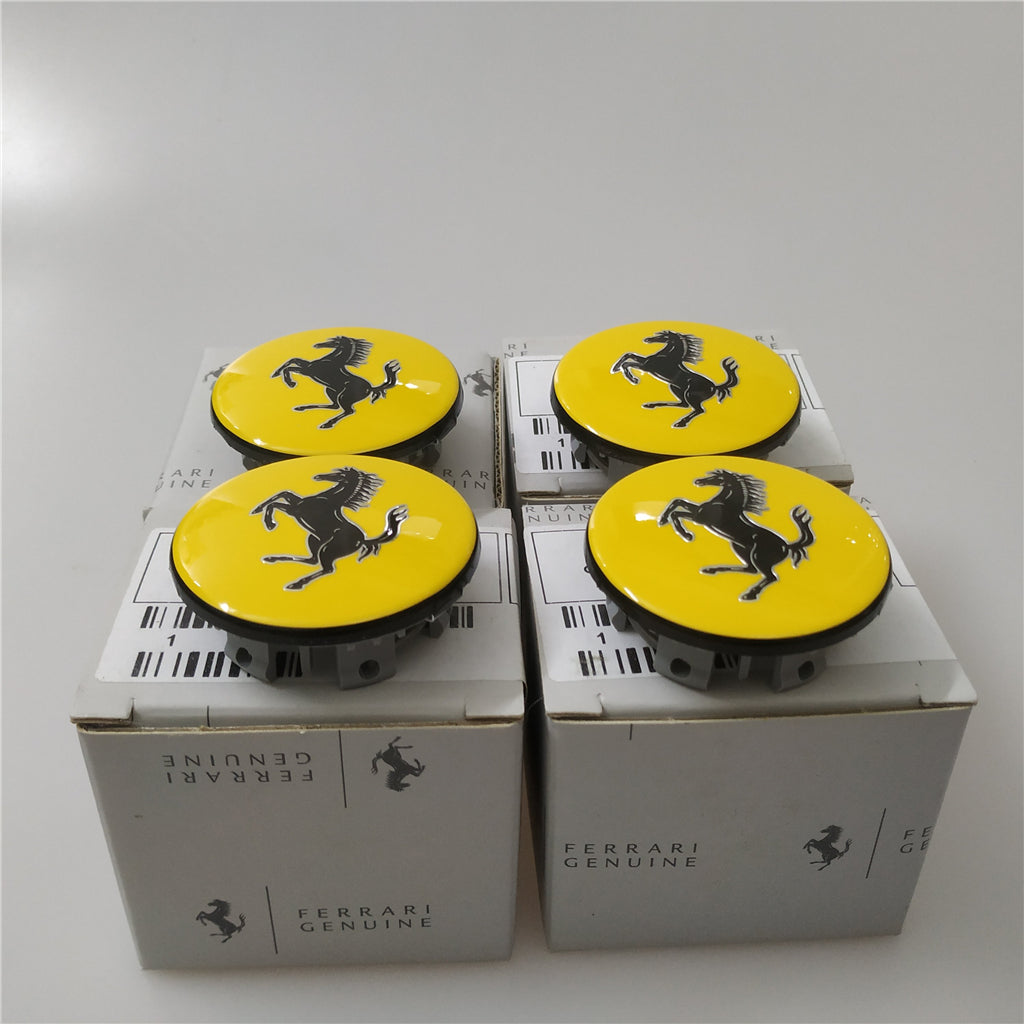 Genuine Ferrari f12 812 488 458 430 Yellow Wheel Center Cap Kit 340066#226245 Factory