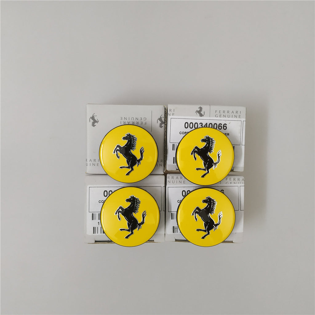 Genuine Ferrari f12 812 488 458 430 Yellow Wheel Center Cap Kit 340066#226245 Factory