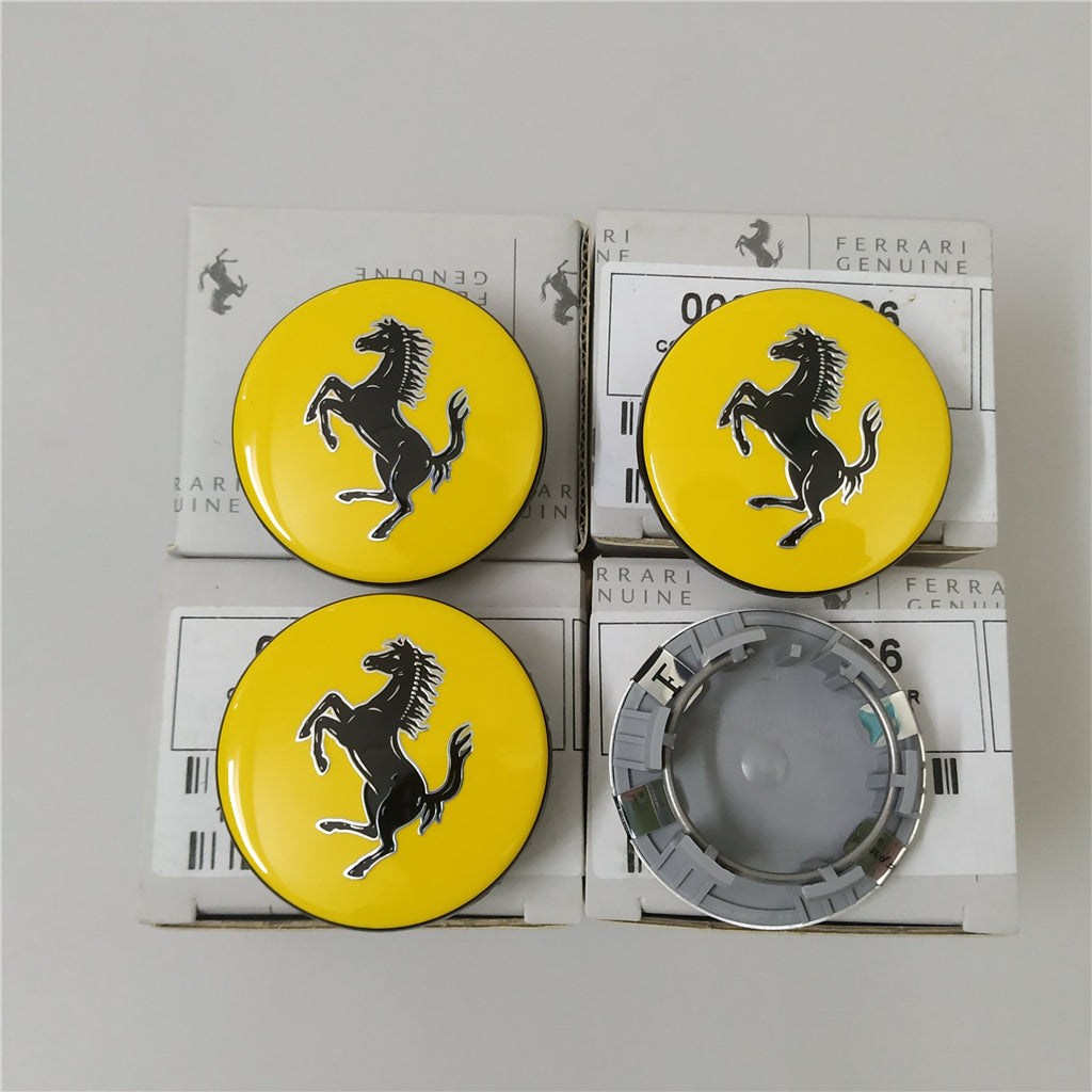 Genuine Ferrari f12 812 488 458 430 Yellow Wheel Center Cap Kit 340066#226245 Factory