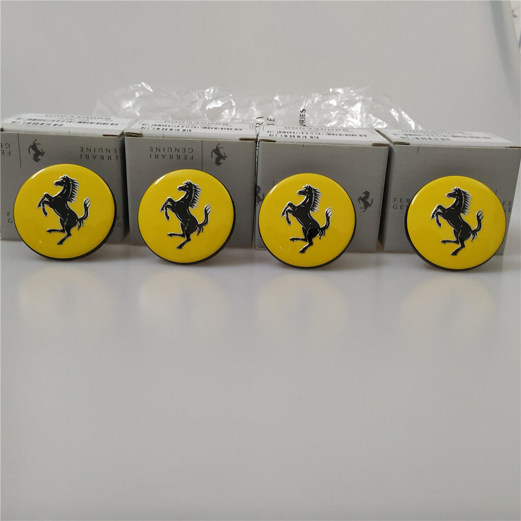Genuine Ferrari f12 812 488 458 430 Yellow Wheel Center Cap Kit 340066#226245 Factory