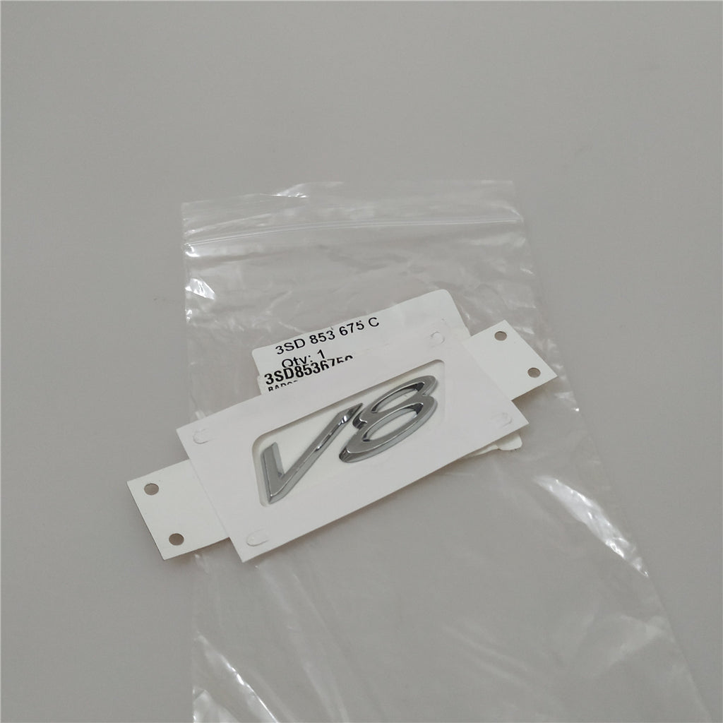 2020-2021 Genuine Bentley Continental GT Flying V8 Sidehead Fender Badge Silver Factory