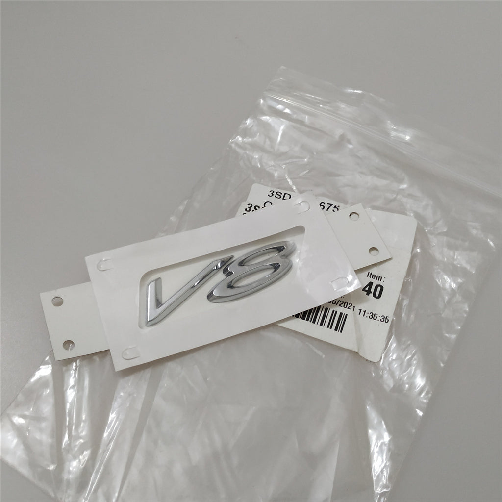 2020-2021 Genuine Bentley Continental GT Flying V8 Sidehead Fender Badge Silver Factory