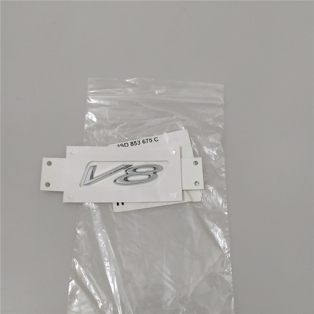 2020-2021 Genuine Bentley Continental GT Flying V8 Sidehead Fender Badge Silver Factory