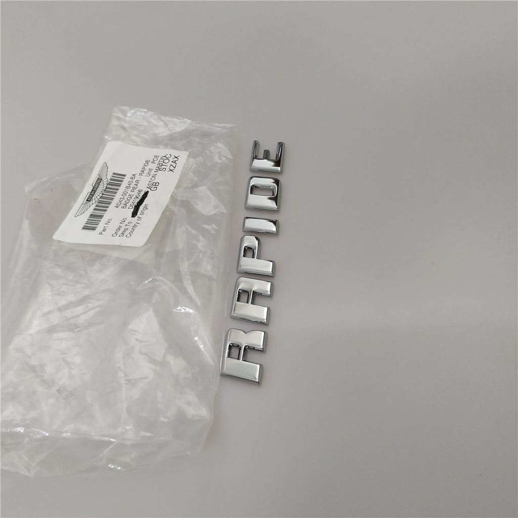 1X Genuine Aston Martin Rapide Badge Rear Rapide Emblem AD43-001B40-BA Factory