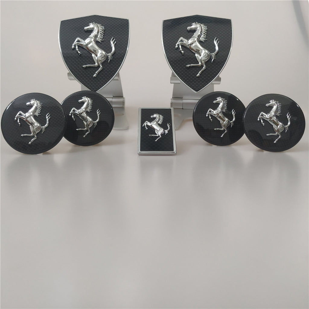 Ferrari F12 Berlinetta Carbon Fiber Fender Shield Badge&Wheel Caps Italiaspares