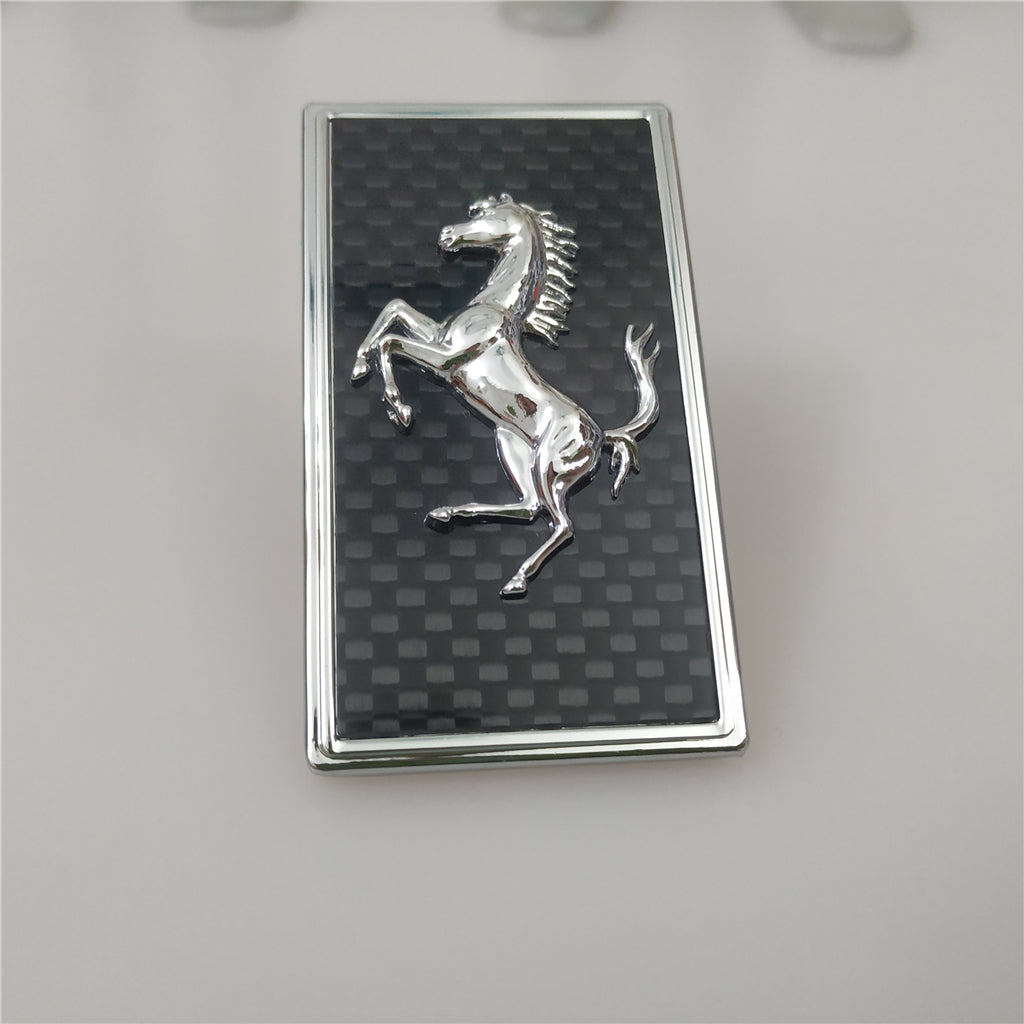 Ferrari Carbon Fiber Front Bonnect Front Bumper badge Italiaspares