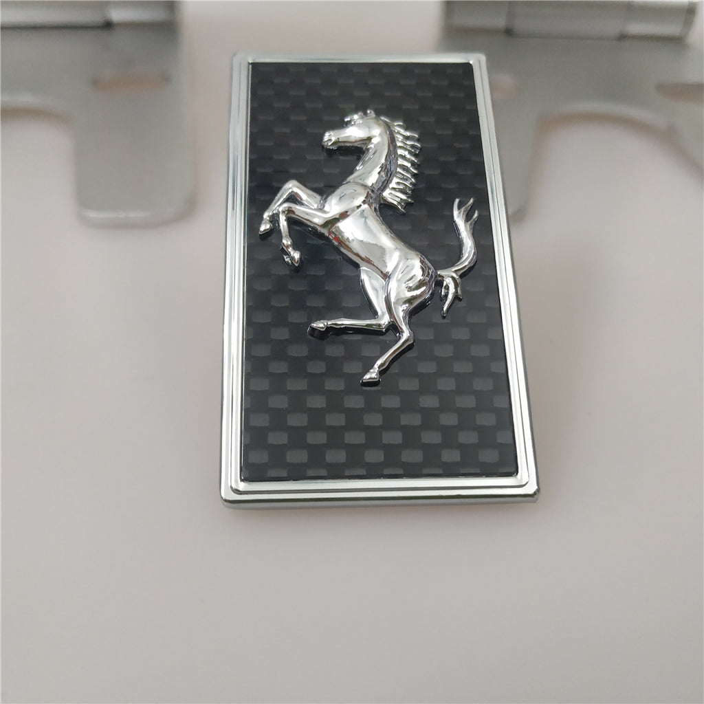 Ferrari Carbon Fiber Front Bonnect Front Bumper badge Italiaspares