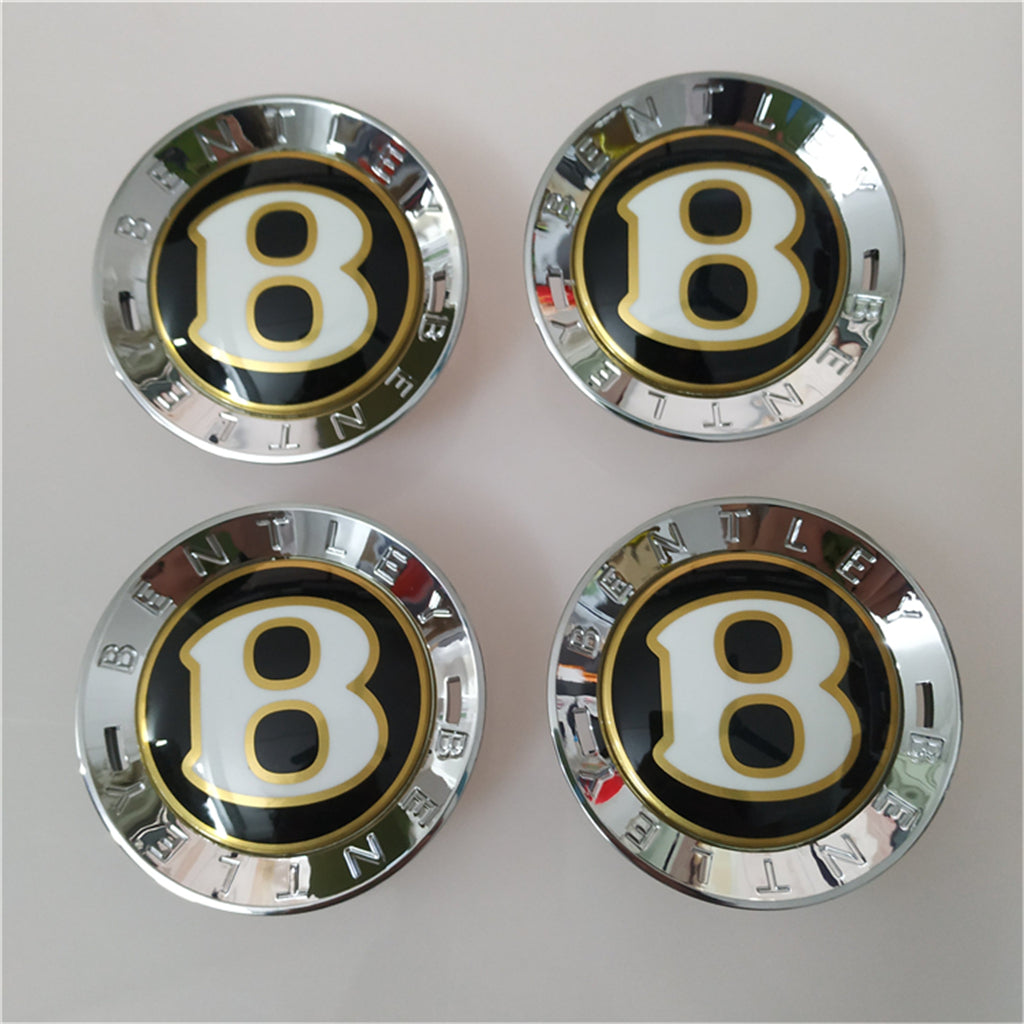 Genuine Bentley Center Cap Set Of 4 Anniversary Edition Black 3Y0601159G Factory