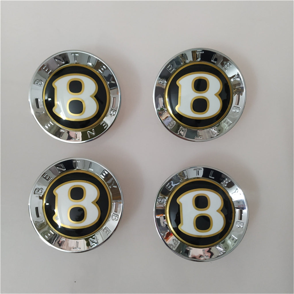 Genuine Bentley Center Cap Set Of 4 Anniversary Edition Black 3Y0601159G Factory