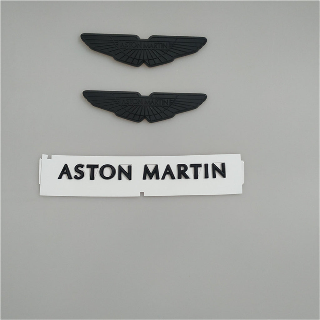 Aston Martin DB11 Bonnet/Boot Black Chrome Badge & Rear Badge Italiaspares