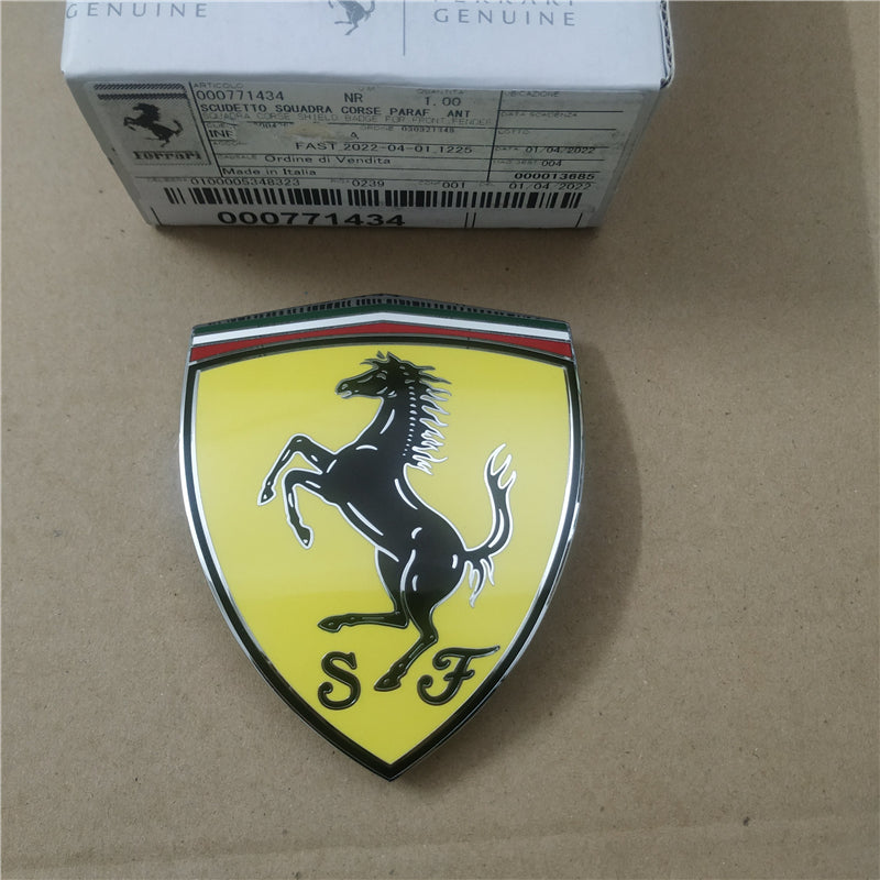 Genuine Ferrari 296GTB Fender Shield Badge Emblem 771434 Factory