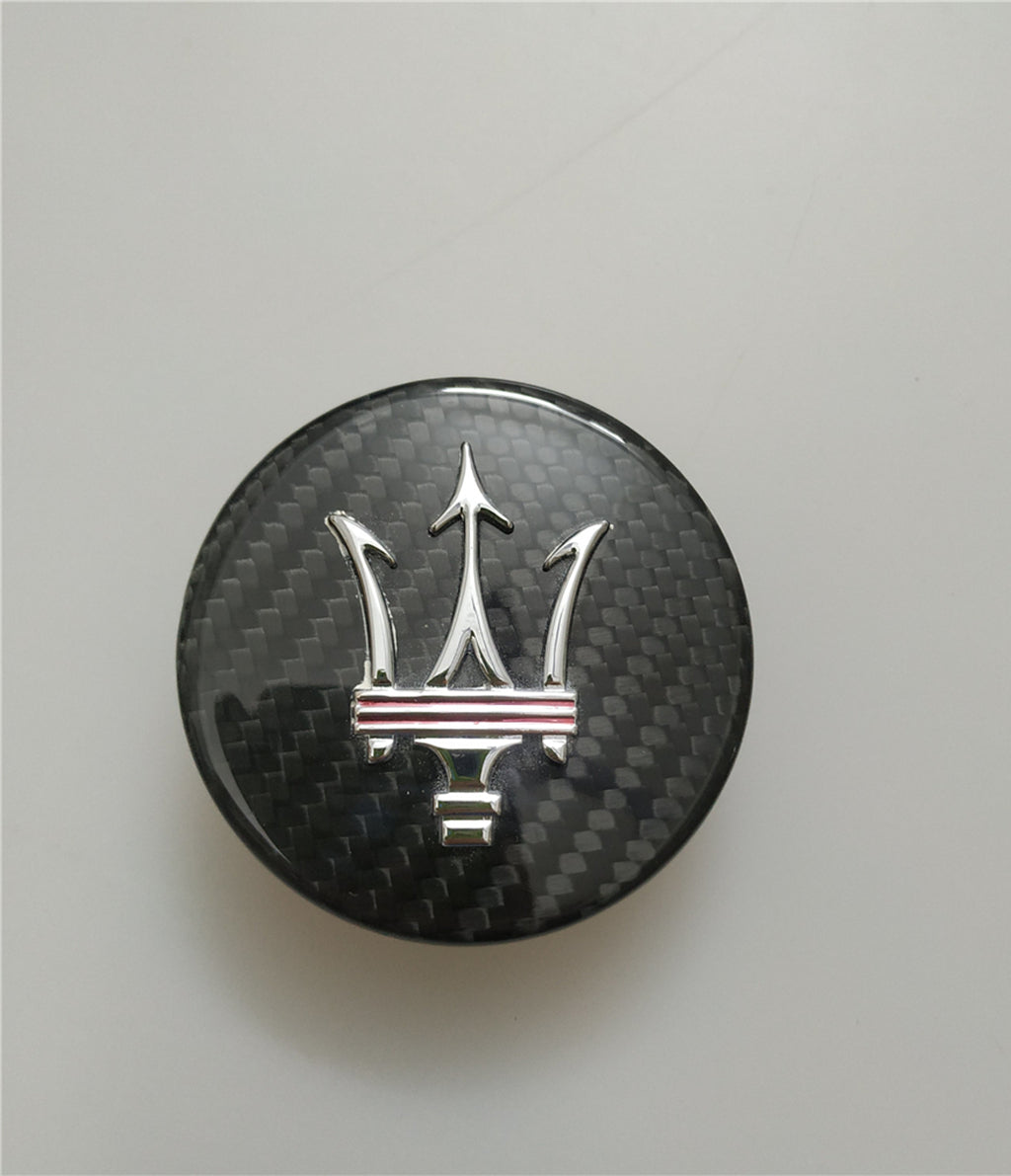 Maserati Granturismo MC Rear Badge&Flag Skirt Badge &Carbon Fiber Wheel Caps Kit Italiaspares