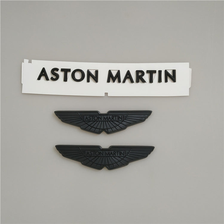 Aston Martin New Vantage Bonnet/Boot Black Chrome Badge & Rear Badge Italiaspares