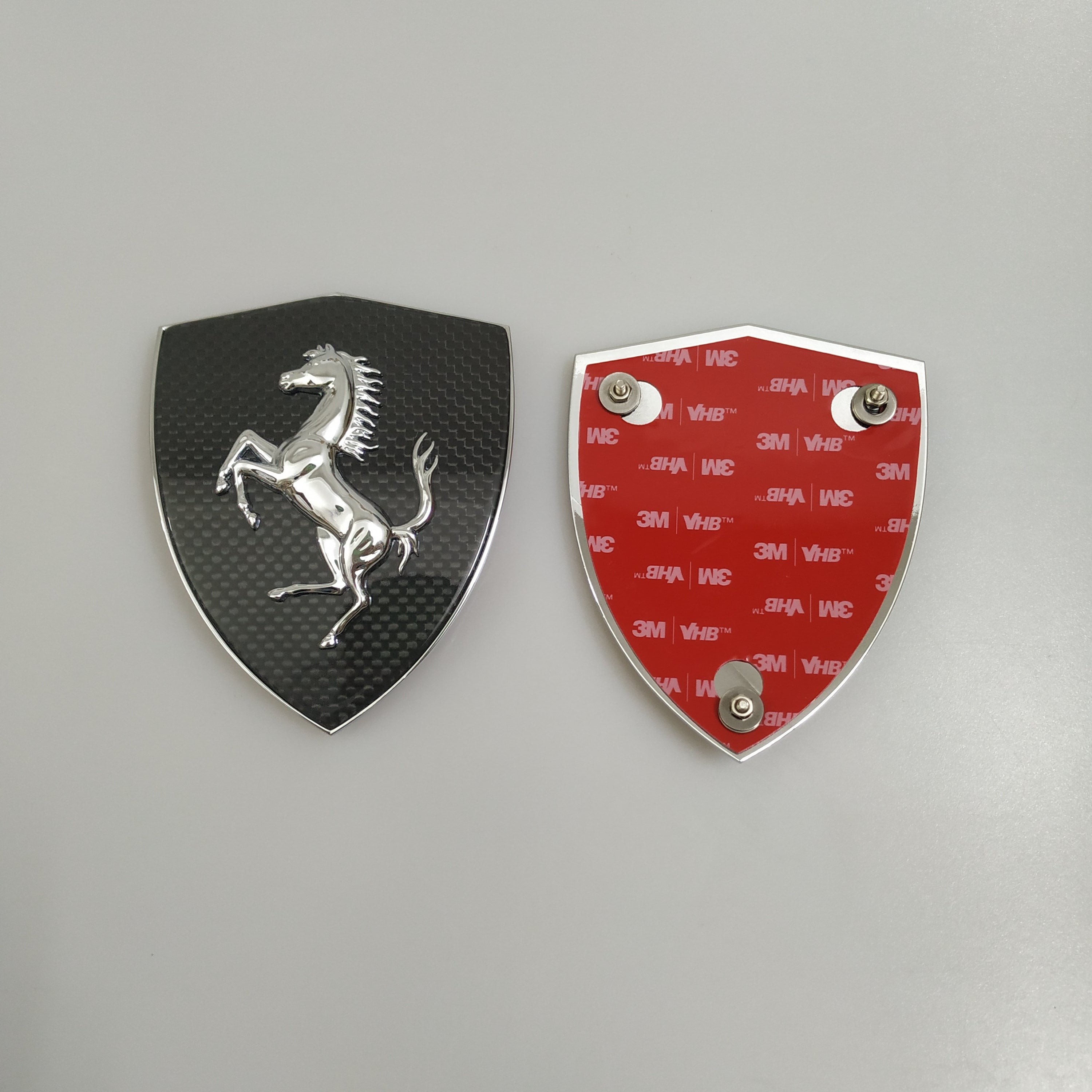 Ferrari F8Spider&Tributo Carbon Fiber Shield badge&Flag&Horse&Wheel Caps Kit Italiaspares