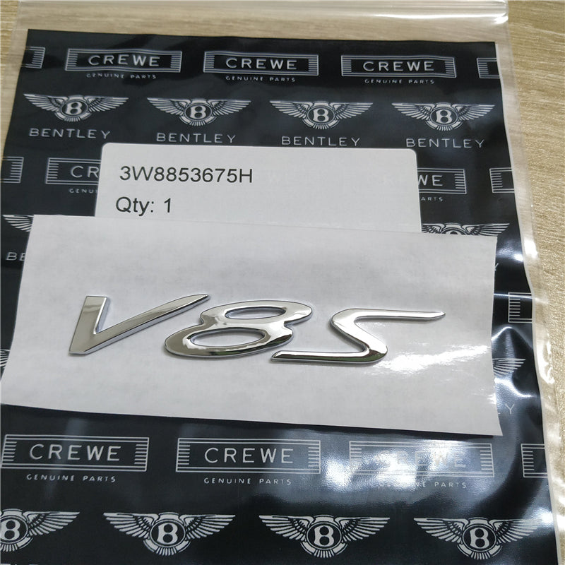 1X Bentley Flying Spur V8S Badge Emblem Silvery Color 3W8853675H Factory