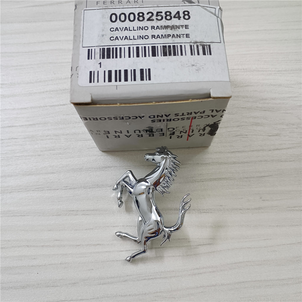 Ferrari 296GTB Rear Bumper Sliver Horse Emblem Badge Italiaspares