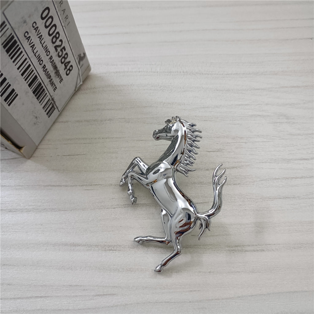 Ferrari 296GTB Rear Bumper Sliver Horse Emblem Badge Italiaspares