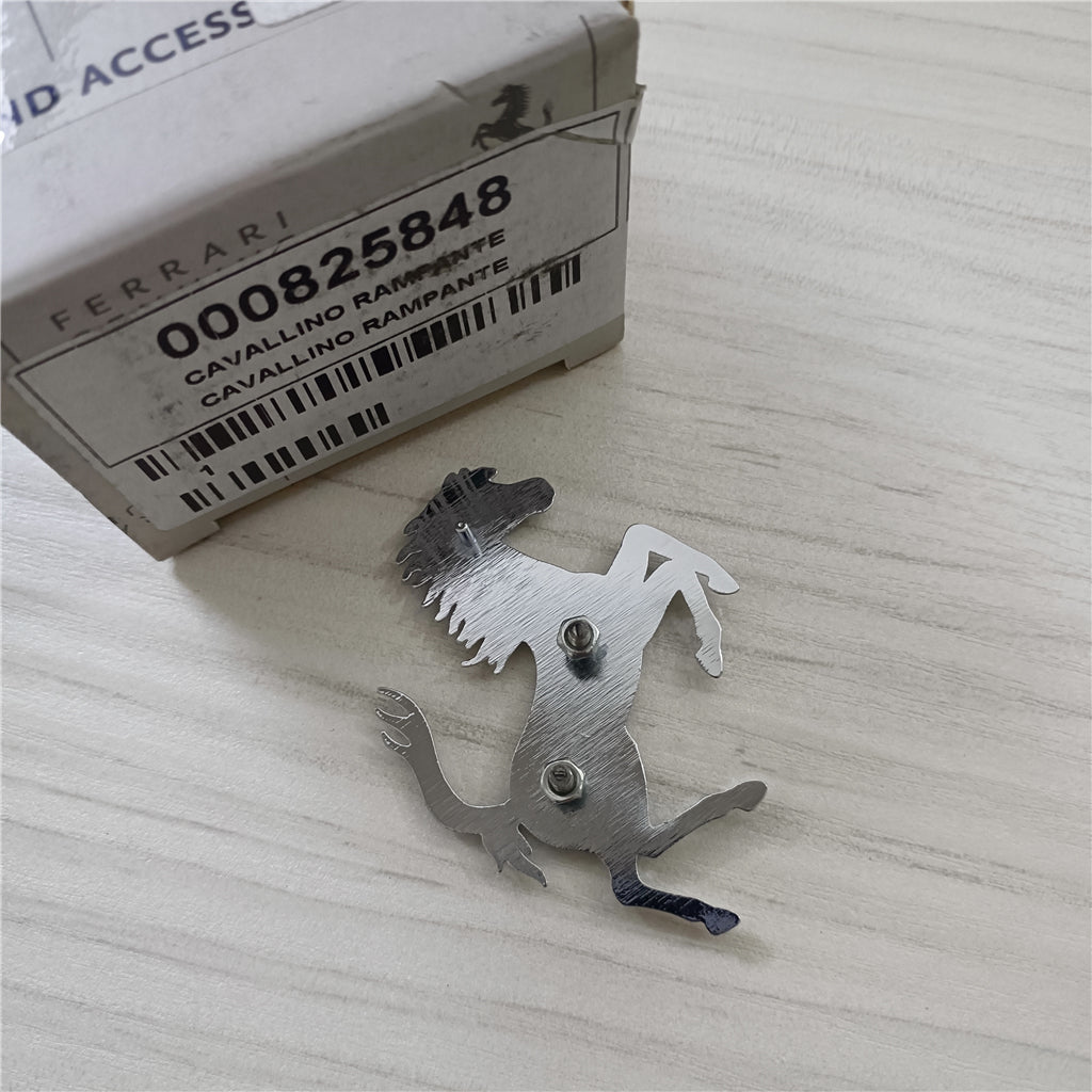 Ferrari 296GTB Rear Bumper Sliver Horse Emblem Badge Italiaspares