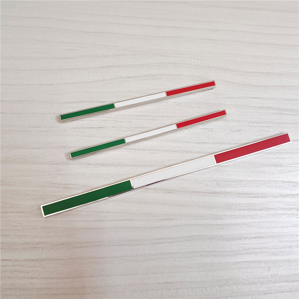 Ferrari Tricolore Italian Flag Emblem Set 599 360 430 458 488 Accessory Decal Italiaspares