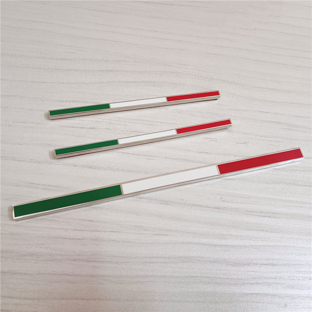 Ferrari Tricolore Italian Flag Emblem Set 599 360 430 458 488 Accessory Decal Italiaspares