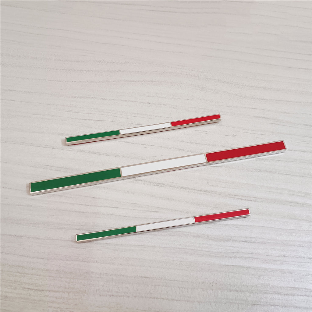 Ferrari Tricolore Italian Flag Emblem Set 599 360 430 458 488 Accessory Decal Italiaspares