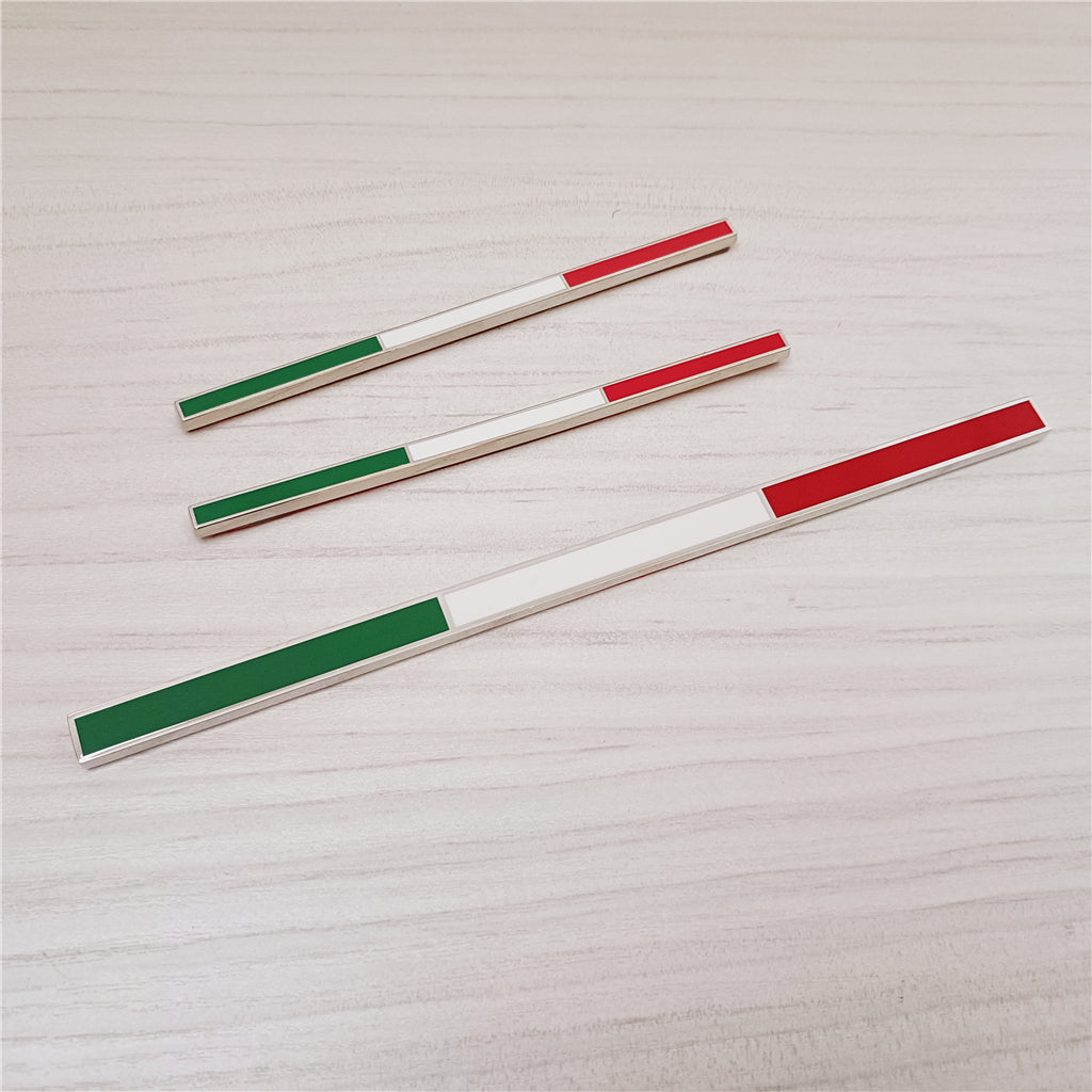 Ferrari Tricolore Italian Flag Emblem Set 599 360 430 458 488 Accessory Decal Italiaspares