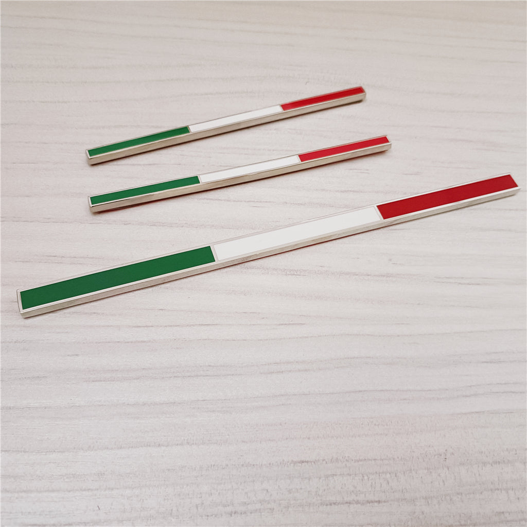 Ferrari Tricolore Italian Flag Emblem Set 599 360 430 458 488 Accessory Decal Italiaspares