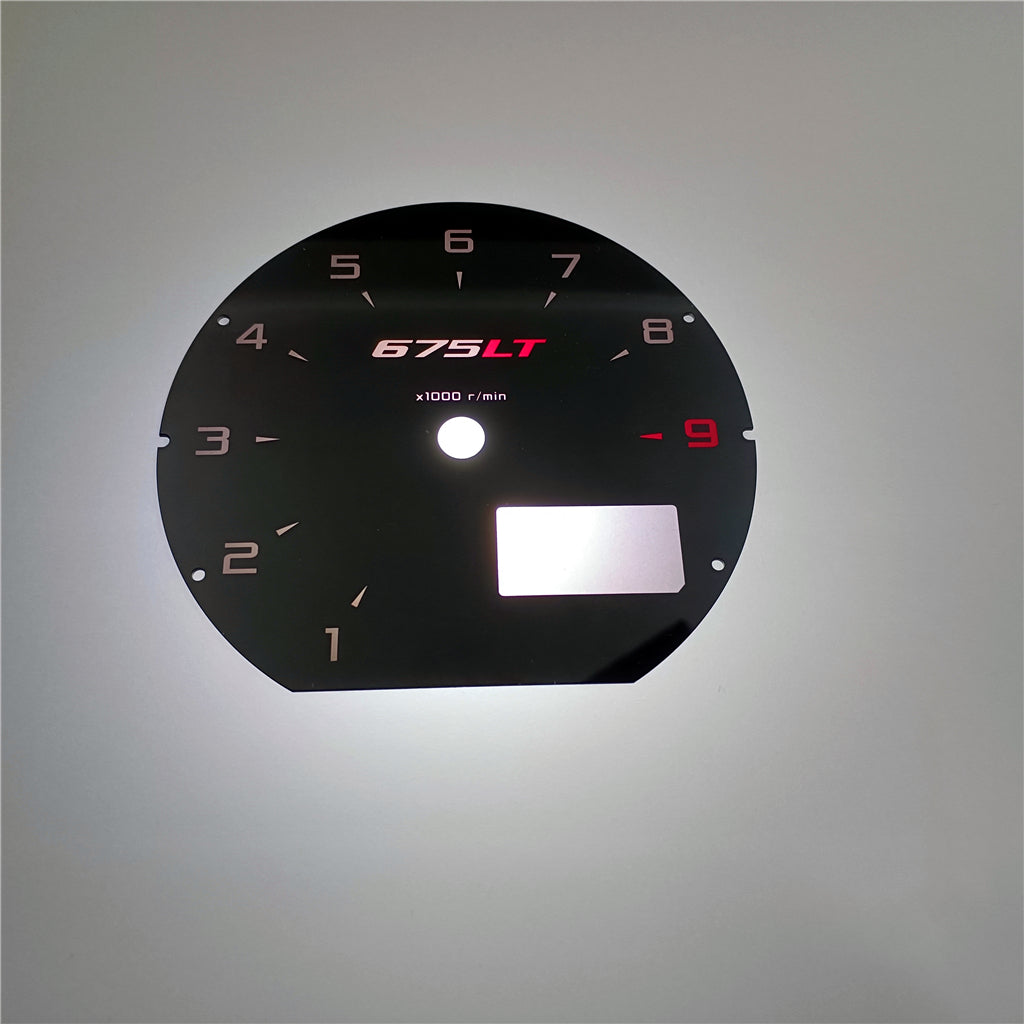 McLaren 675LT Face Plate Instrument Cluster Plate Modify New Italiaspares