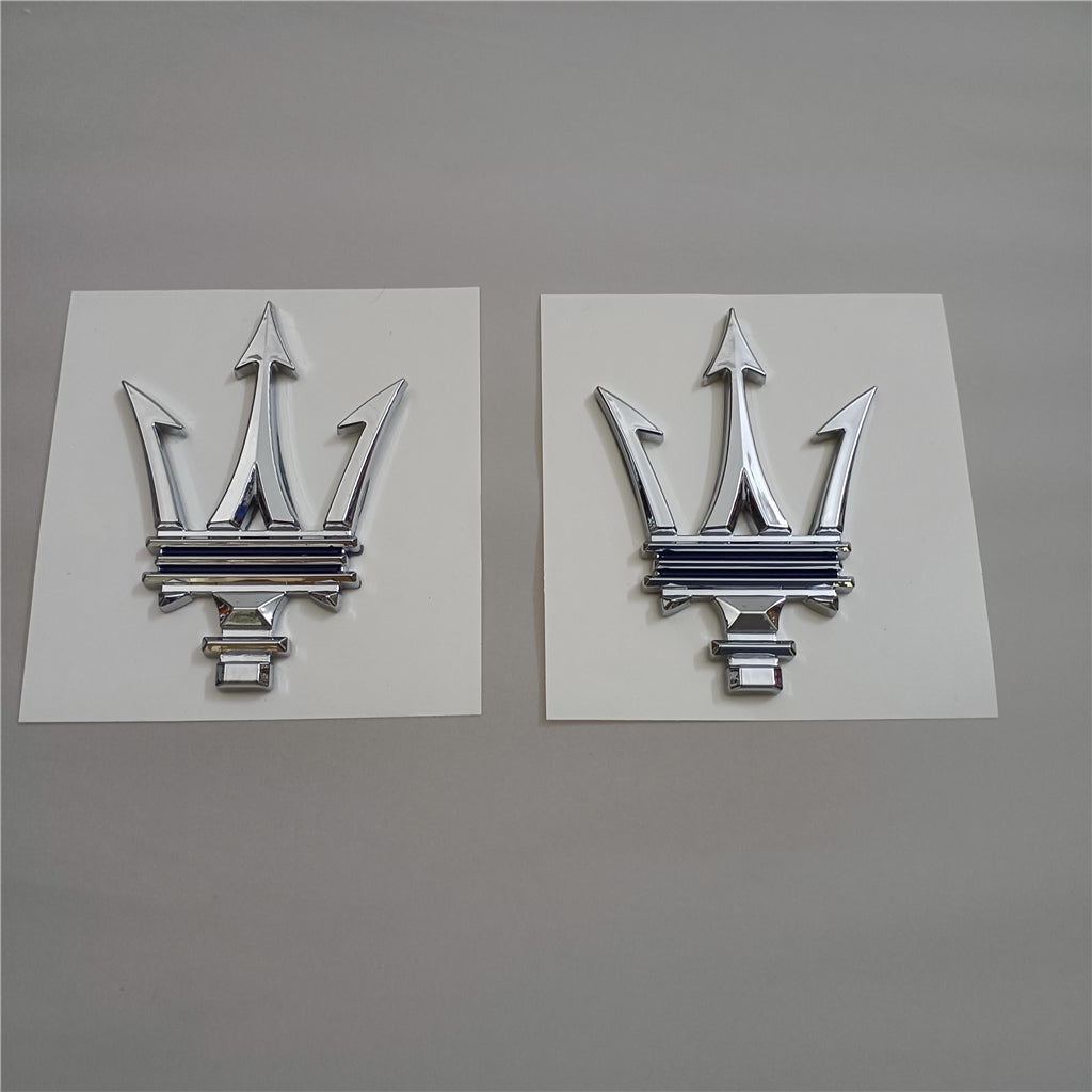 Maserati Ghibli Grecale Quattroporte Levante MC20 Trident Badge With Blue Italiaspares