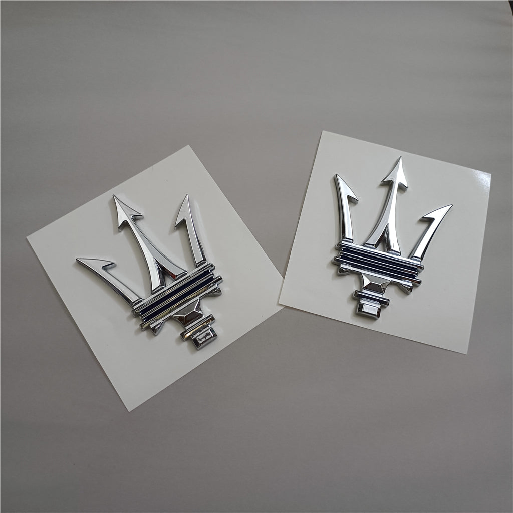 Maserati Ghibli Grecale Quattroporte Levante MC20 Trident Badge With Blue Italiaspares