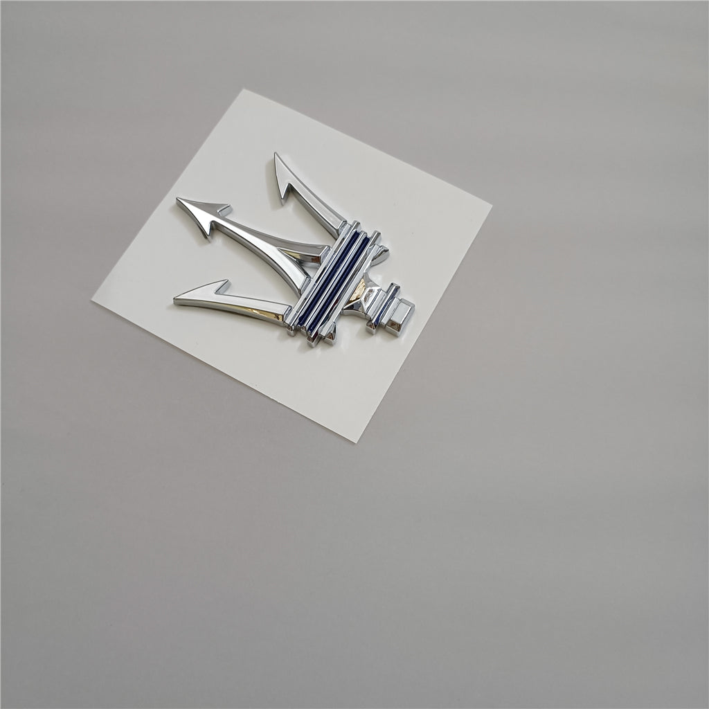 Maserati Ghibli Grecale Quattroporte Levante MC20 Trident Badge With Blue Italiaspares