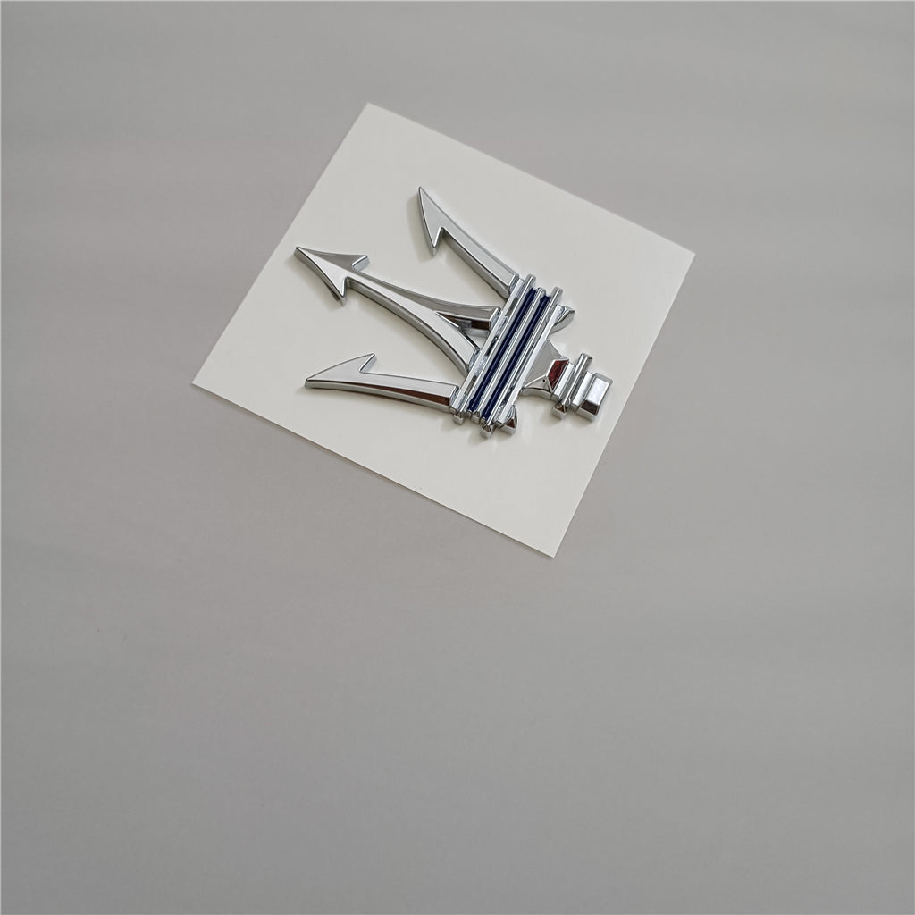 Maserati Ghibli Grecale Quattroporte Levante MC20 Trident Badge With Blue Italiaspares