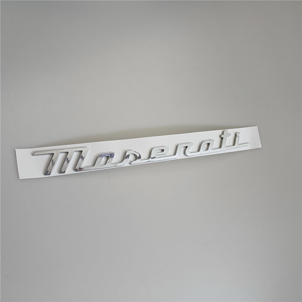 Maserati New Quattroporte Grecale Levante MC20 Rear Emblem Chrom Badge Italiaspares