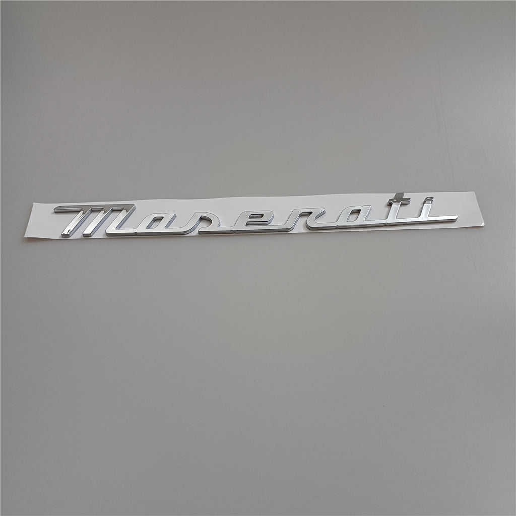 Maserati New Quattroporte Grecale Levante MC20 Rear Emblem Chrom Badge Italiaspares