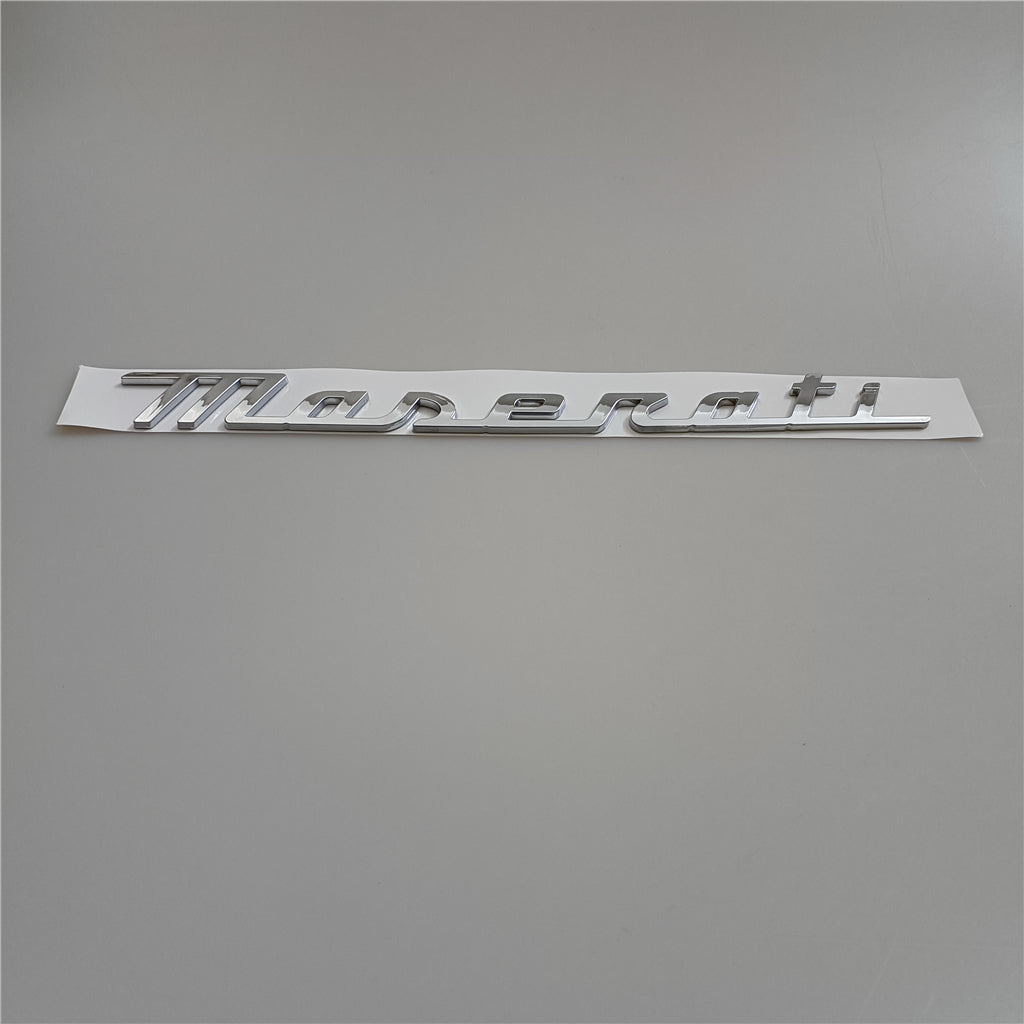 Maserati New Quattroporte Grecale Levante MC20 Rear Emblem Chrom Badge Italiaspares