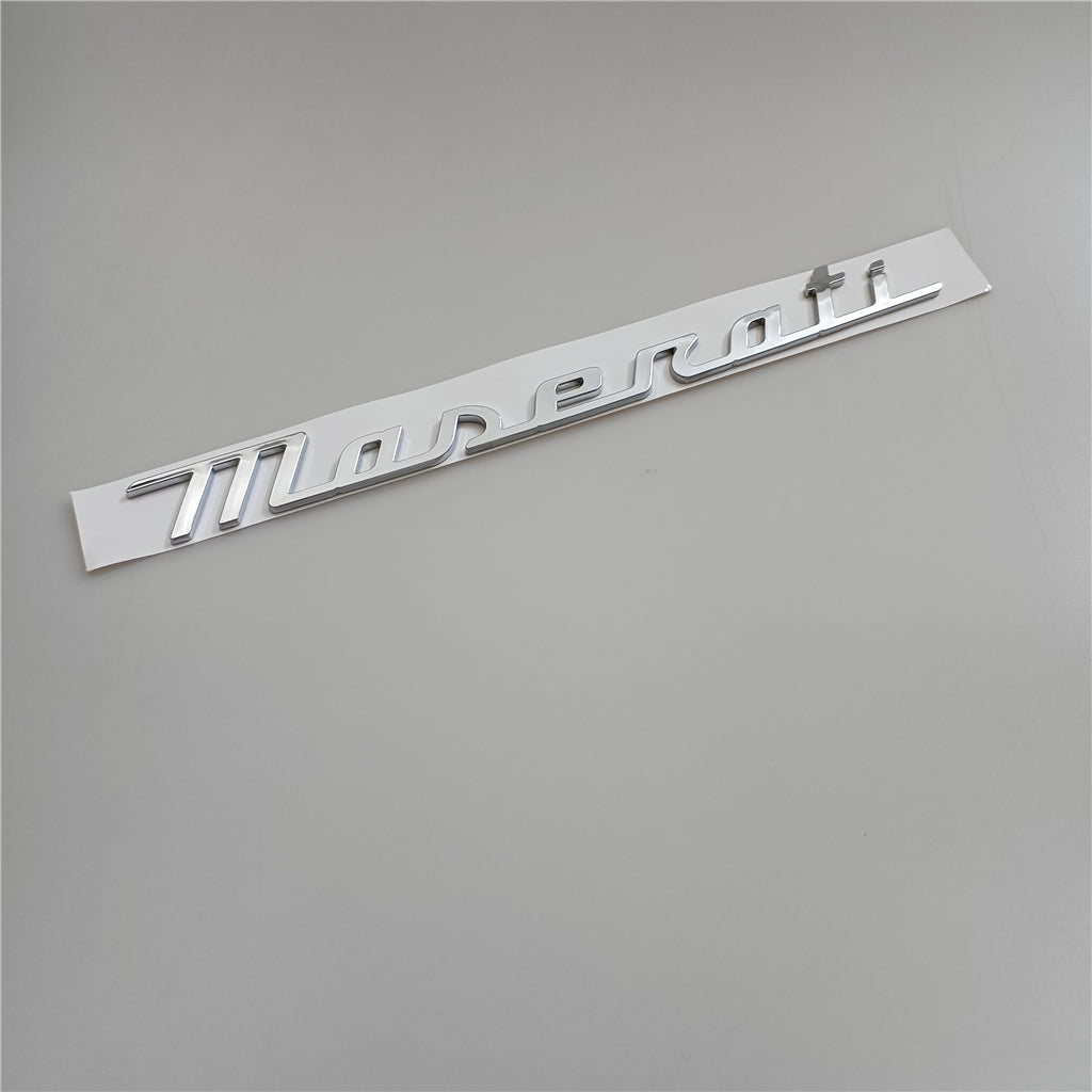 Maserati New Quattroporte Grecale Levante MC20 Rear Emblem Chrom Badge Italiaspares