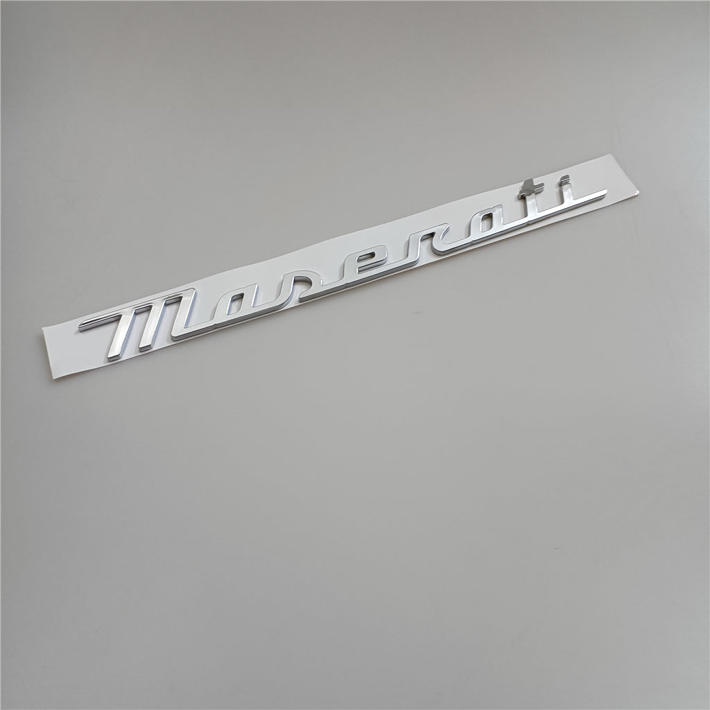 Maserati New Quattroporte Grecale Levante MC20 Rear Emblem Chrom Badge Italiaspares