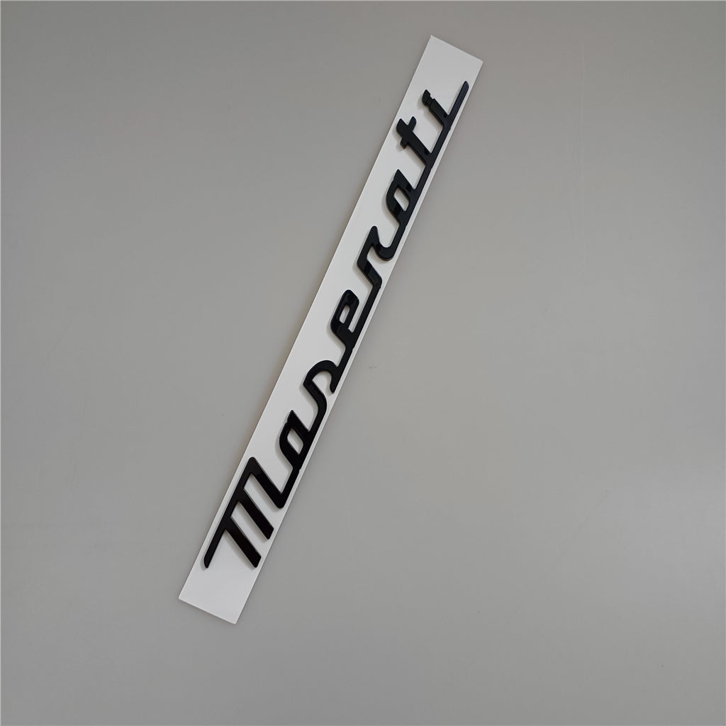 Maserati New Quattroporte Grecale Levante MC20 Rear Glassy Black Emblem Italiaspares