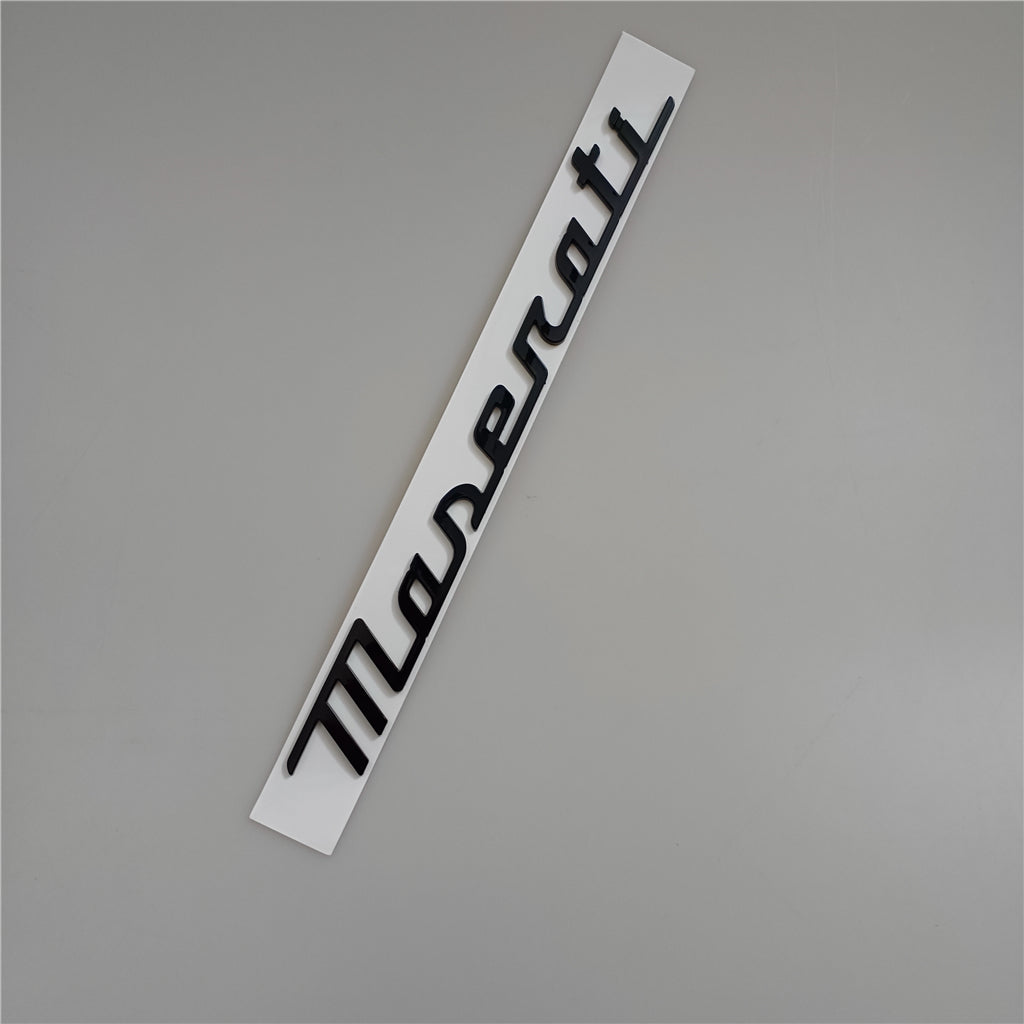 Maserati New Quattroporte Grecale Levante MC20 Rear Glassy Black Emblem Italiaspares