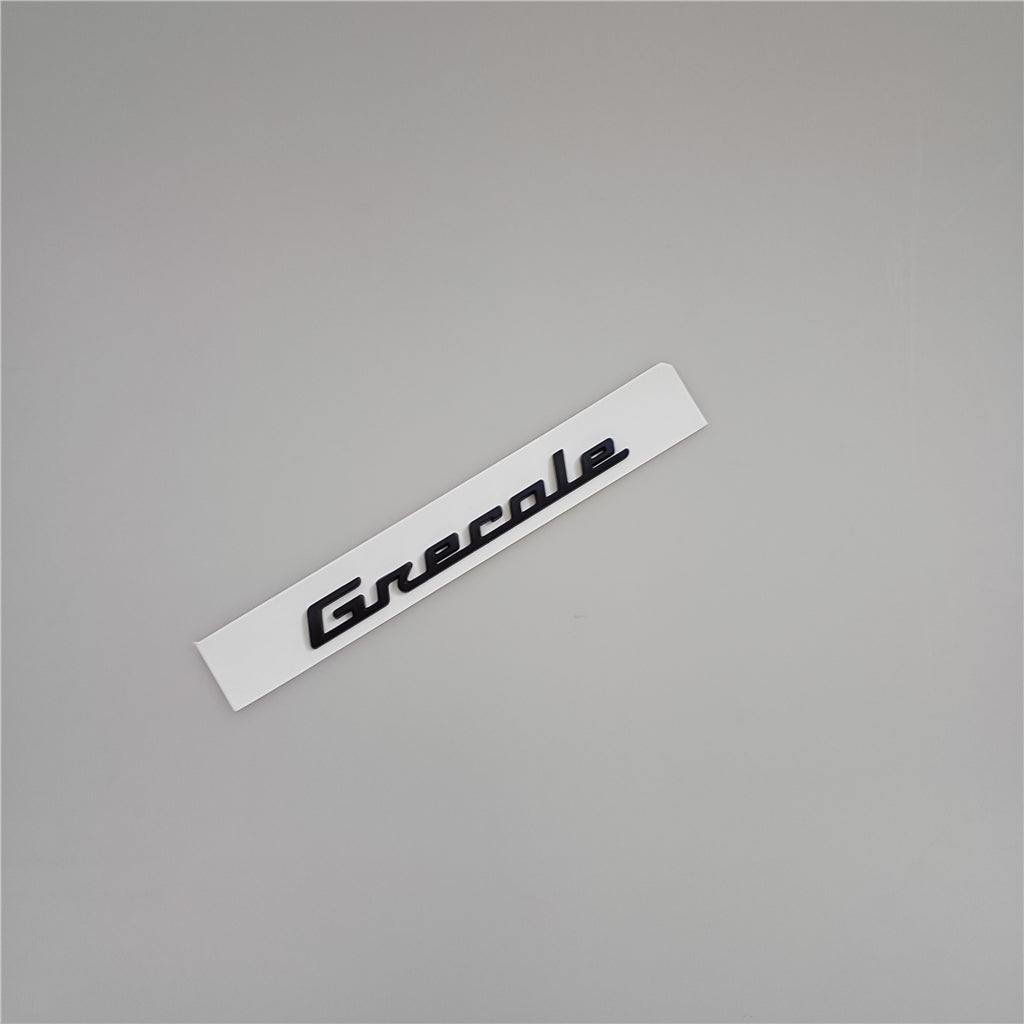 1XMaserati Grecale Rear On Boot Lld Trofeo Emblem Matte Black Badge Brand New Italiaspares