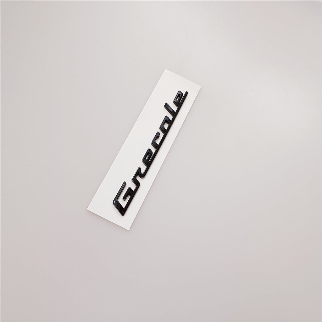 Maserati New Quattroporte Grecale Levante MC20 Rear Glassy Black Emblem Kit Italiaspares