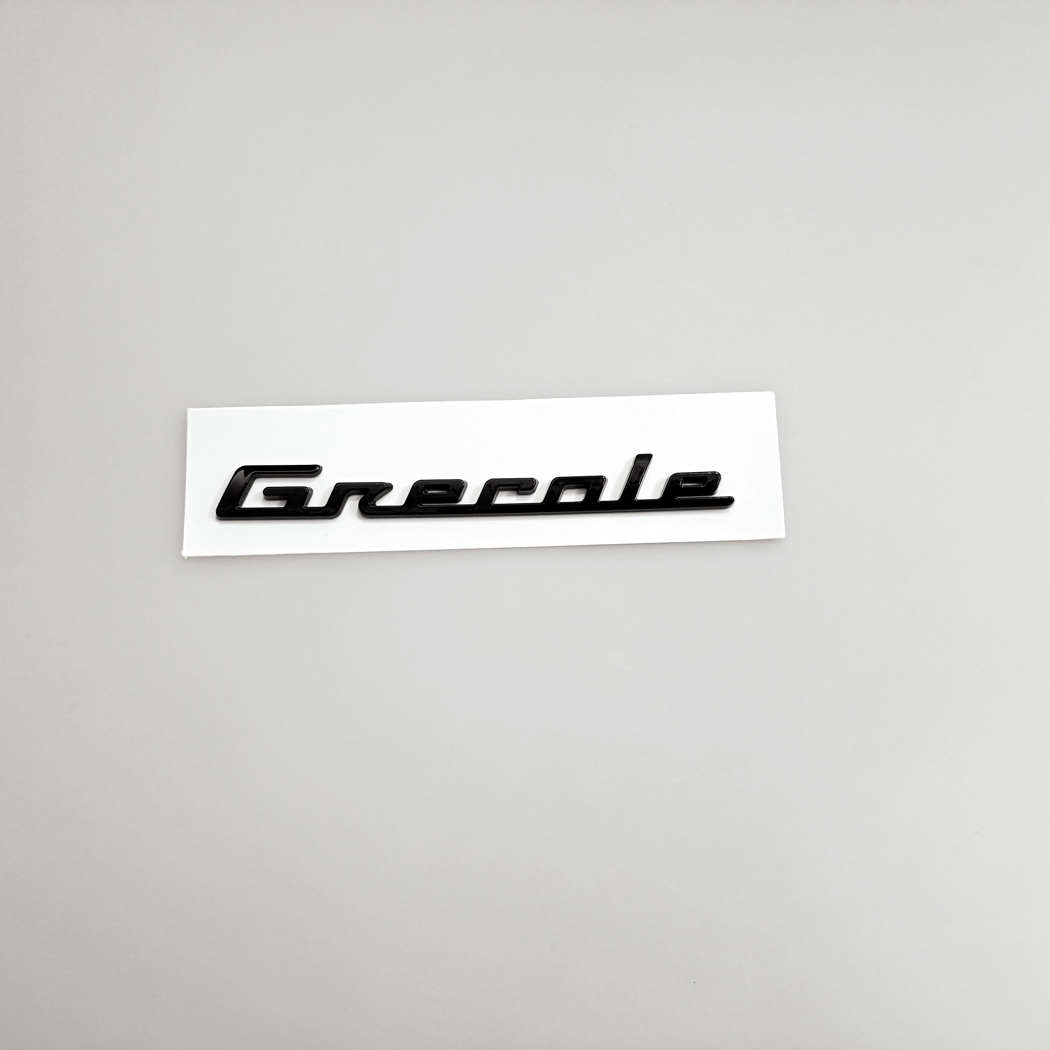 Maserati New Quattroporte Grecale Levante MC20 Rear Glassy Black Emblem Kit Italiaspares