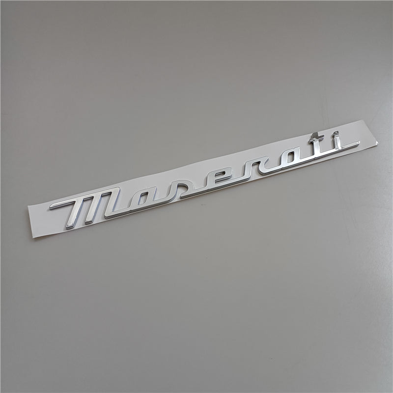Maserati New Quattroporte Grecale Levante MC20 Rear Emblem Chrom Badge Italiaspares