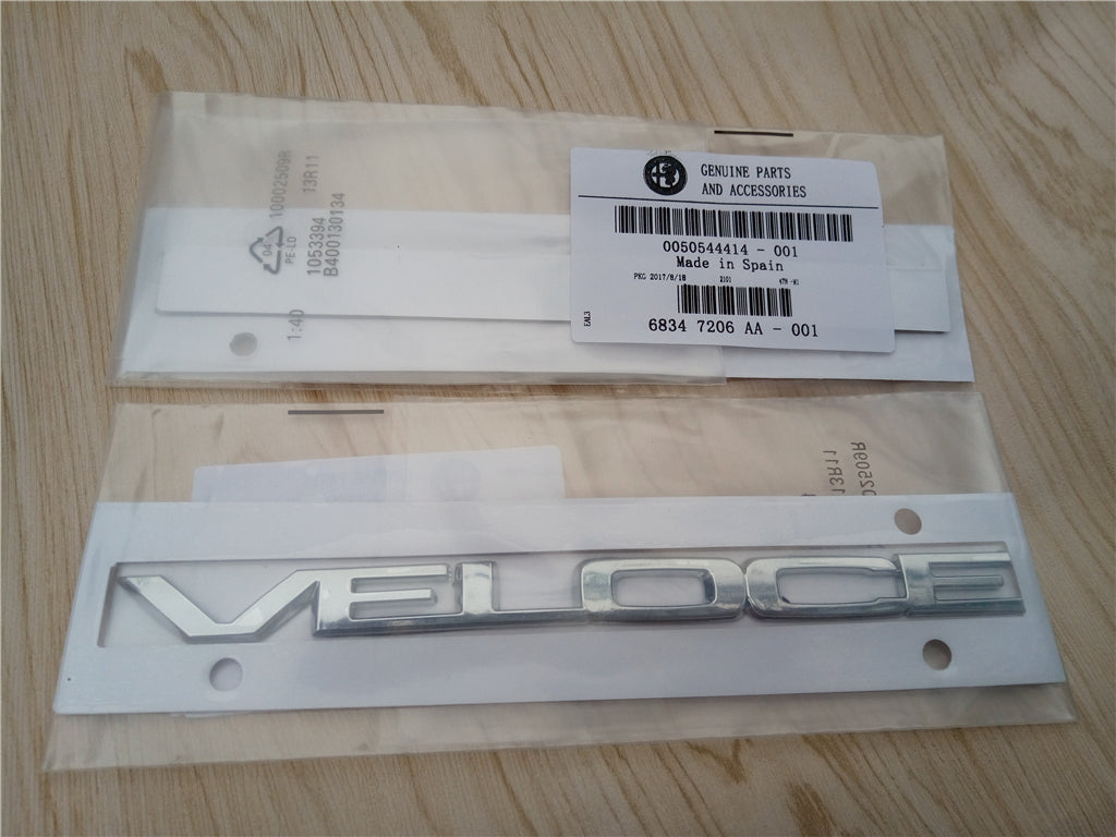 Alfa Romeo Guilia 280HP VELOCE RH/LH Chrome Badge Emblem 50544414 Italiaspares