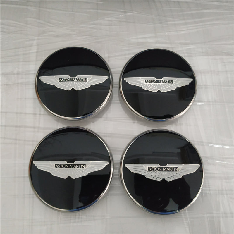 Genuine Aston Martin V8 Rapide Virage Black Wing Black Wheel Center Cap Kit Factory