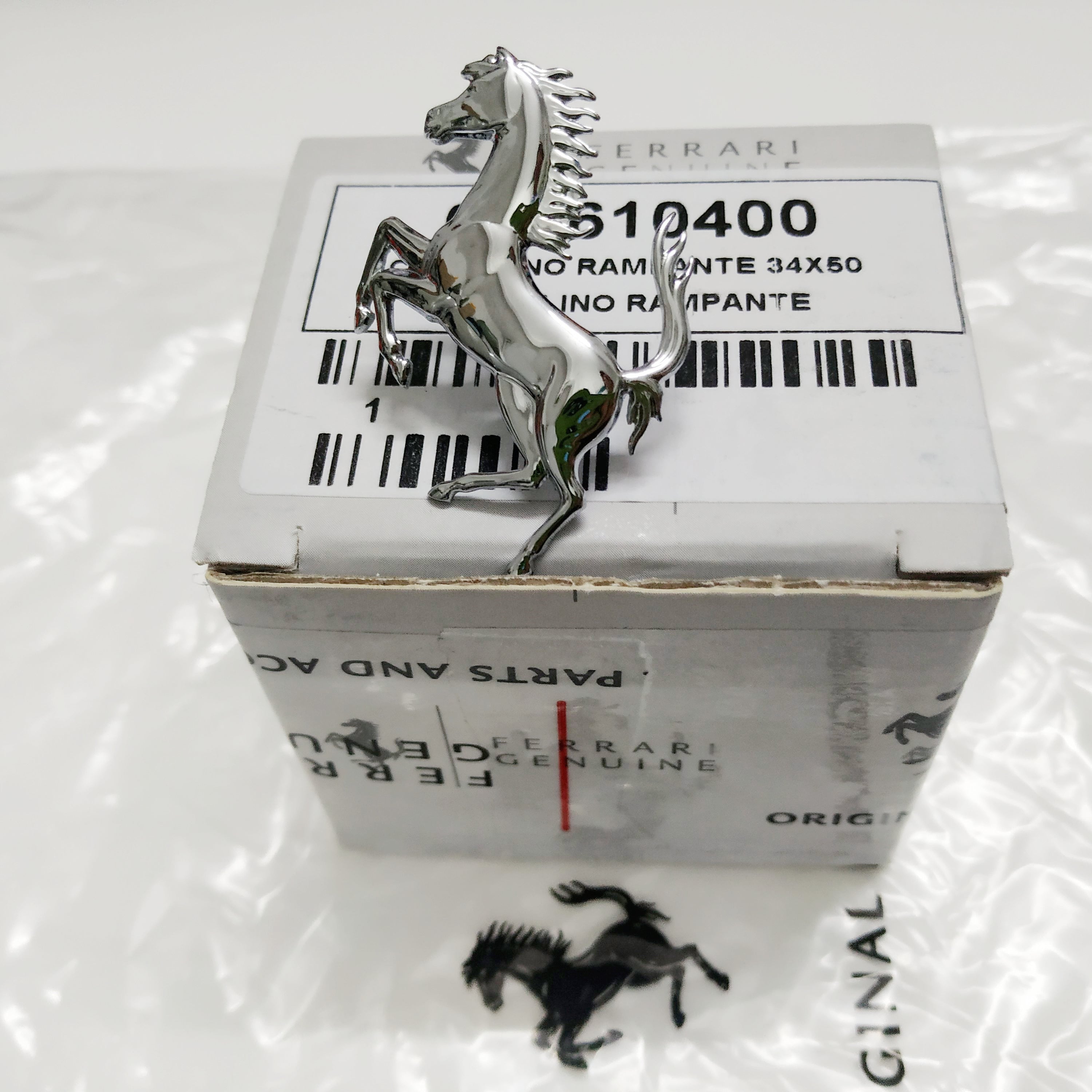 Genuine Ferrari F430Scuderia/16M P/N Rear Bumper Horse Badge 80610400 Factory