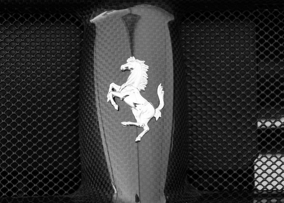 Genuine Ferrari F430Scuderia/16M P/N Rear Bumper Horse Badge 80610400 Factory