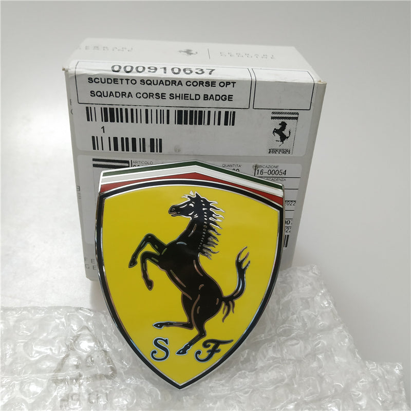 Genuine Ferrari Roma Fender Shield Badge Emblem 910637 Factory